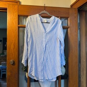 H&M Blue Striped Mini Dress/ tunic